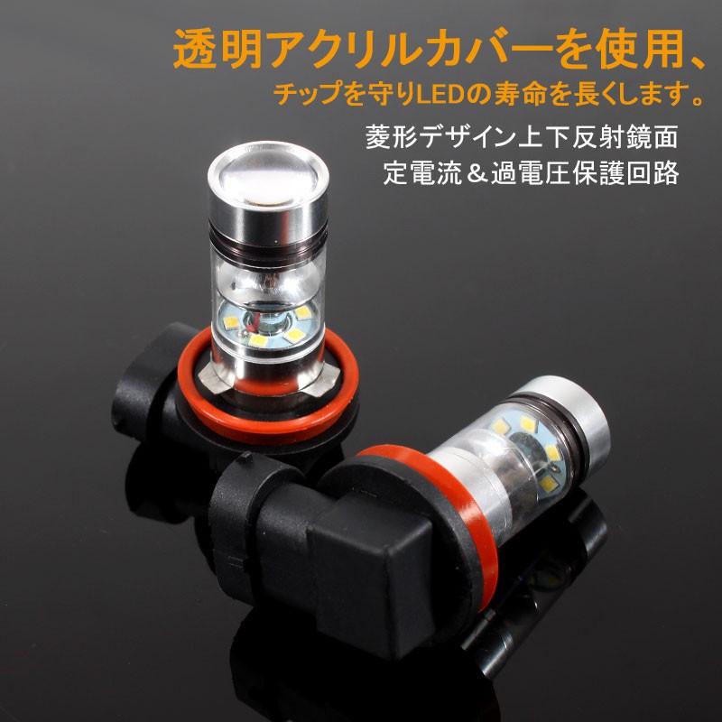 SHARP製 シャープ 75W 360度発光 LED フォグランプ 広角 H8/H11/H16 LEDフォグ フォグ 汎用 12V/24V対応 アルミヒートシンク LEDバルブ 白 ホワイト 2個