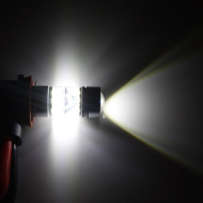 SHARP製 シャープ 75W 360度発光 LED フォグランプ 広角 H8/H11/H16 LEDフォグ フォグ 汎用 12V/24V対応 アルミヒートシンク LEDバルブ 白 ホワイト 2個