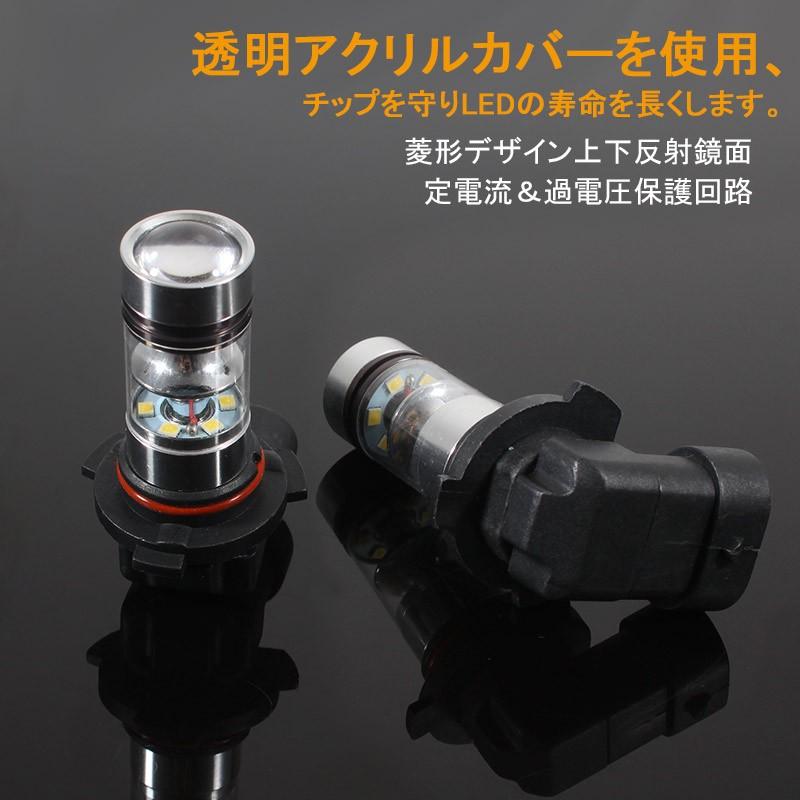 SHARP製 シャープ 75W 360度発光 LED フォグランプ 広角 HB4/9006 LEDフォグ フォグ 汎用 12V/24V対応 アルミヒートシンク LEDバルブ 白 ホワイト 2個