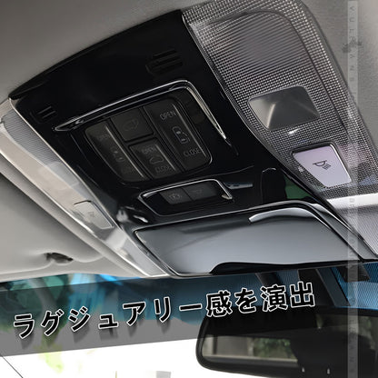 アルファード ヴェルファイア 30系 3D立体 オーバーヘッド コンソール インテリアパネル 2P ピアノブラック ABS樹脂 カスタム 内装 ルームランプ