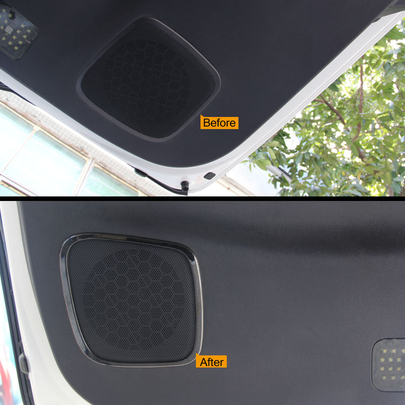 アルファード30系 ヴェルファイア30系 全グレード対応 バックドア スピーカーリング インテリアパネル ABS樹脂 ピアノブラック