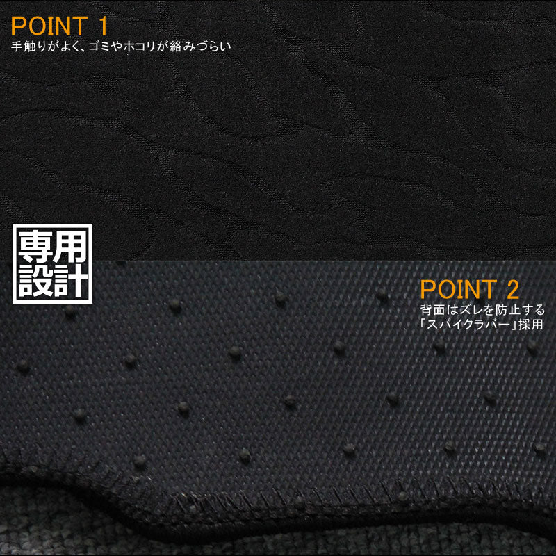 ヴェルファイア 30系 アルファード 30系 ガソリン車 2列目シート/電動式オットマン 専用 セカンドラグマット カーマット Mサイズ