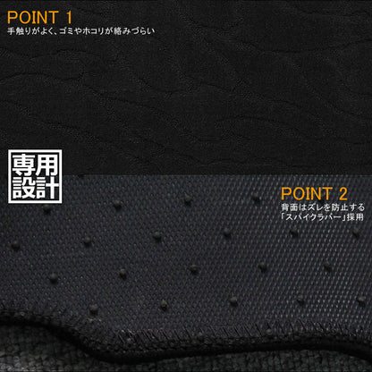 ヴェルファイア 30系 アルファード 30系 ガソリン車 2列目シート/電動式オットマン 専用 セカンドラグマット カーマット Mサイズ