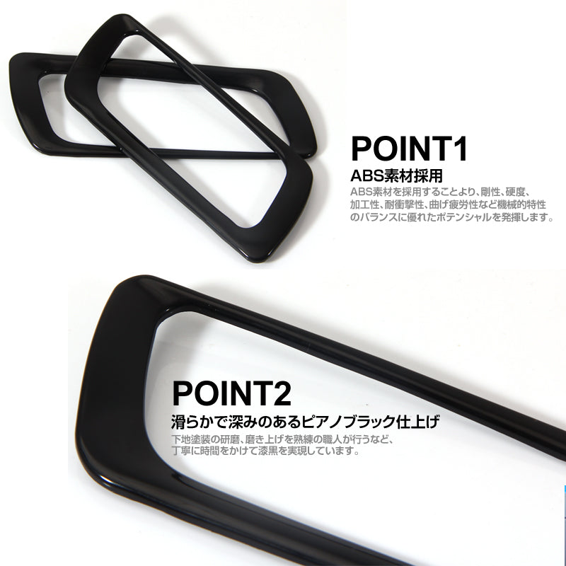 30系 アルファード ヴェルファイア 全グレード対応 フロントドア インテリアパネル ABS樹脂 ピアノブラック ガーニッシュ ドアハンドル ドアノブ 左右seT