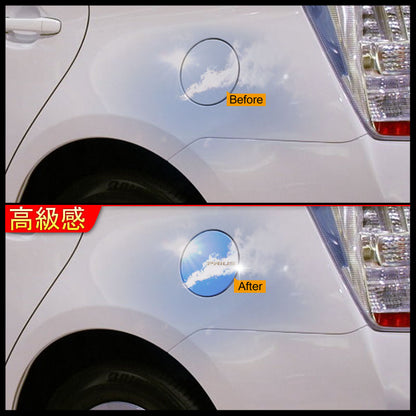 プリウス30系 専用 ステンレス製 フューエルリッド タンクカバー ステンレス鏡面仕上げ ロゴ入り サイドメッキパーツ 外装 カスタム 給油口