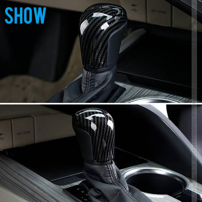 新型カムリ 70系 カーボン調 シフトノブカバー 1PCS インテリアパネル 内装 パーツ アクセサリー カスタム スポーツ CAMRY