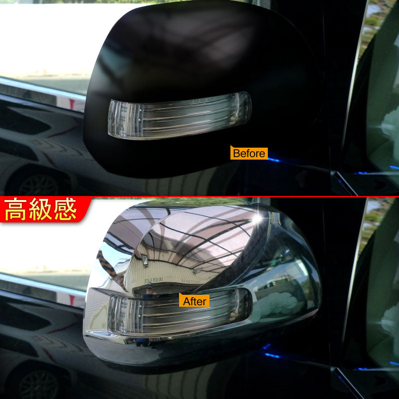 アルファード ヴェルファイア 20系 ヴォクシー ノア 70系 エスティマ 50系 ドアミラーカバー ABSメッキ メッキミラーカバー サイドミラー カバー交換タイプ