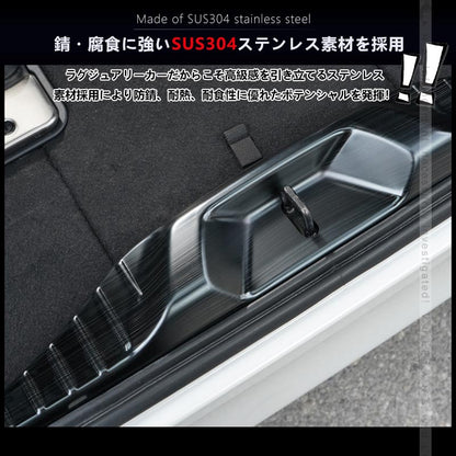 アルファード ヴェルファイア 40系 ラゲッジスカッフプレート SUS304ステンレス ステップガード 選べる2色 保護 ガーニッシュ 内装 パーツ アクセサリー トヨタ
