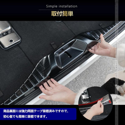 アルファード ヴェルファイア 40系 ラゲッジスカッフプレート SUS304ステンレス ステップガード 選べる2色 保護 ガーニッシュ 内装 パーツ アクセサリー トヨタ