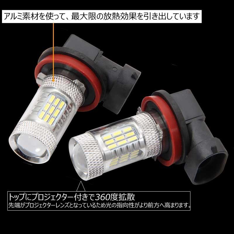 8W LEDバルブ H8/H11/H16 LEDフォグランプ 590LM 12V 2個 白/ホワイト エピスター 22連LED搭載