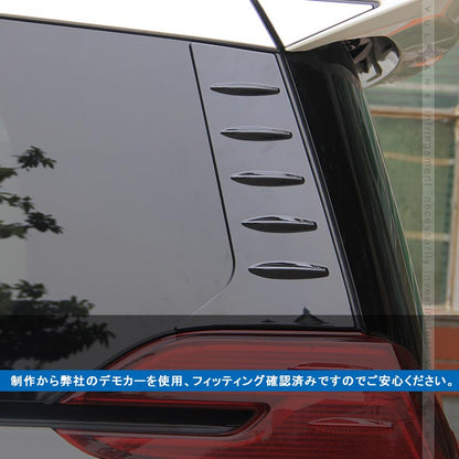 アルファード ヴェルファイア 30系 リアクォーターガーニッシュ ブラック ABS樹脂 外装 エアロ ドレスアップパーツ 左右セット