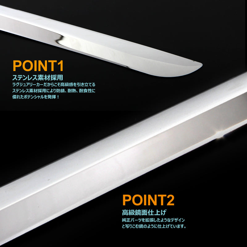 N-BOX バックドアスカート ステンレス 1PCS バックドアガーニッシュ 外装 パーツ カスタム アクセサリー