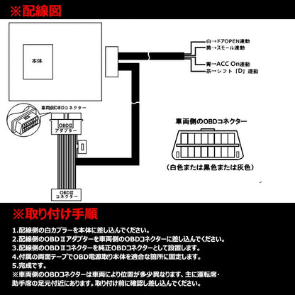 OBD2電源取り出しユニット 30系 アルファード ヴェルファイア 専用設計 ACC/イルミ/ドア連動/シフトD連動 車用品 カー用品 パーツ
