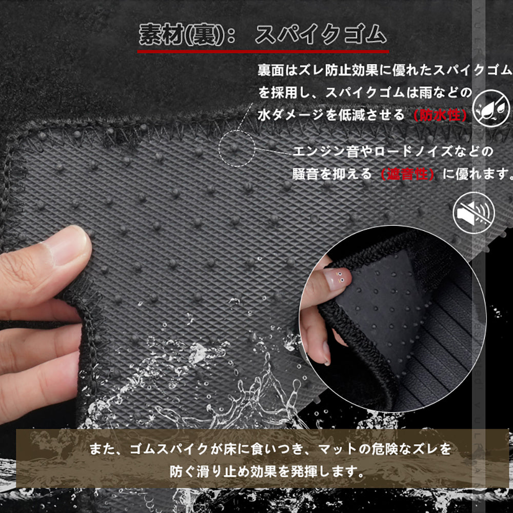 アルファード ヴェルファイア 30系 専用設計 2NDラグマット＋2列目通路マット＋3RDラグマット