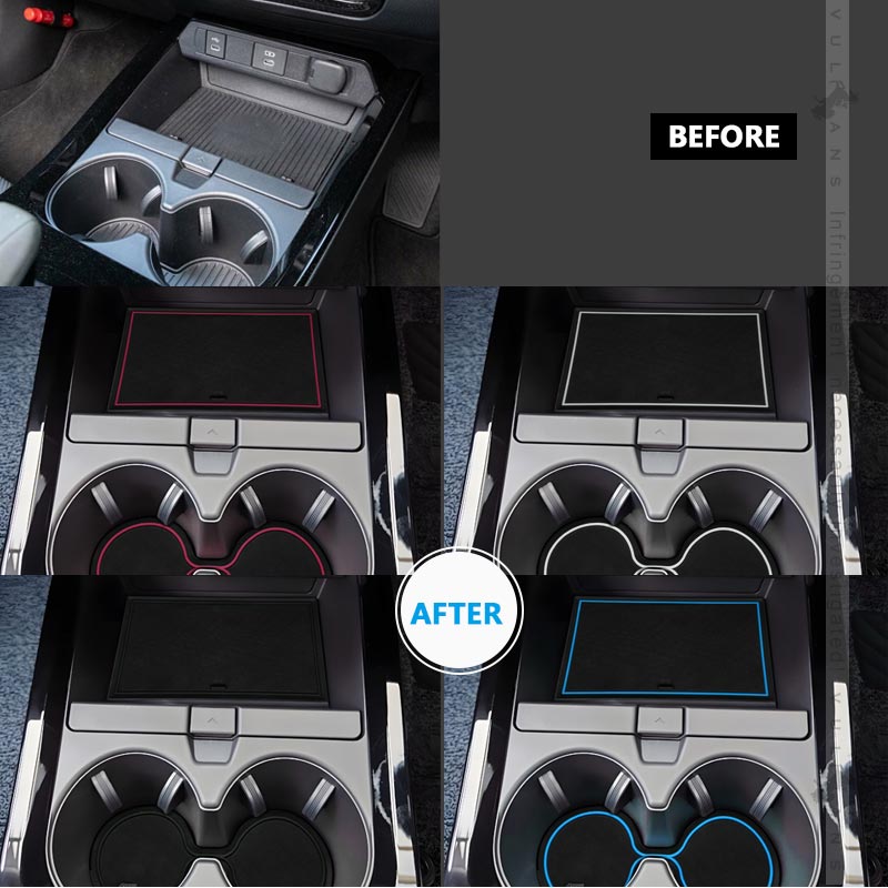 プリウス MXWH60/ZVW60 60系 ドアポケットマット 4色あり 23枚 滑り止めマット ラバーマット 取説付 インテリアマット 水洗いOK 内装 パーツ キズ防止 トヨタ