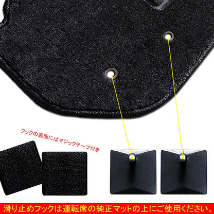 ハイエース200系 ワイドボディ 1型/2型/3型/4型 フロアマット 8枚set ラゲッジマット 5点set 内装 パーツ カーマット