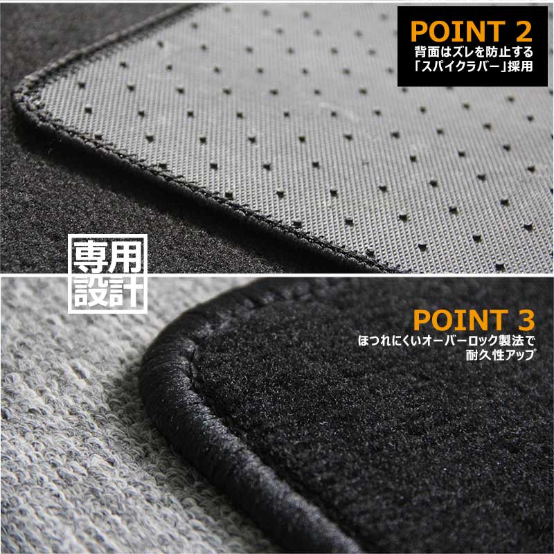 ヴェルファイア 30系 アルファード 30系 ハイブリッド車 2列目シート/手動オットマン 専用 セカンドラグマット Mサイズ