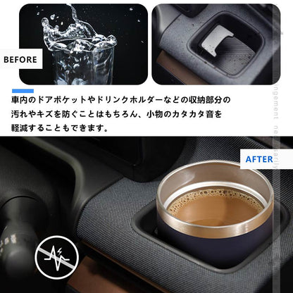 セレナ C25 ロゴ入り ドアポケットマット ゴムゴムマット インテリア 水洗いOK 夜光色 コンソール ドリンクホルダーに 22枚set