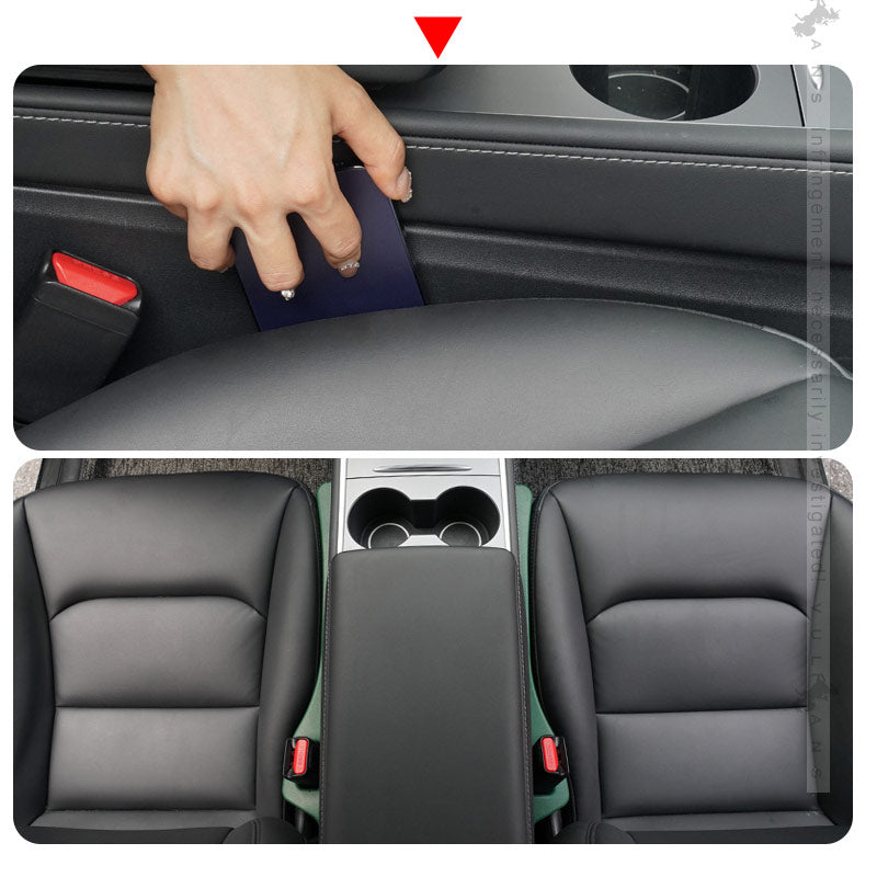 車用 隙間埋めクッション 2本 5カラー センターコンソール シートパッド シートサイドクッション スペーサー 便利グッズ 運転席 助手席 落下防止 内装 パーツ