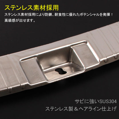 ベゼル ヴェゼル RU1/RU2/RU3/RU4 ラゲッジ スカッフプレート リアステップガード ステップカバー リア バンパー バック ガーニッシュ Bタイプ