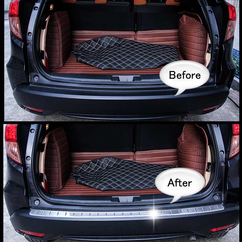 VEZEL ベゼル ヴェゼル ステンレス リアバンパーステップガード キッキングプレート バック カバー ステッププレート ステップボード