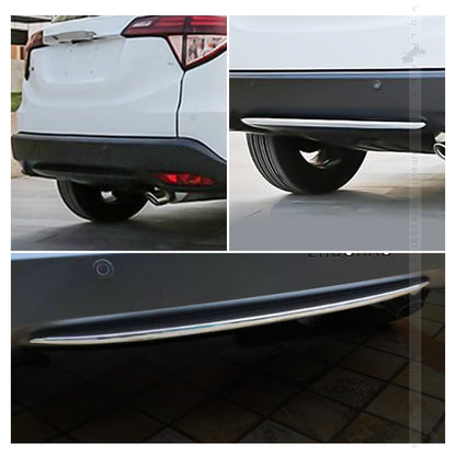 リアバンパーガーニッシュ VEZEL ベゼル ヴェゼル RU1 RU2 RU3 RU4 専用 ABS製 ステンレス製 鏡面仕上げ メッキ 1P リアエンブレムカバー ガーニッシュ バックドアガーニッシュ リアゲートトリム  傷付き防止  外装 アクセサリー カスタムパーツ ドレスアップ