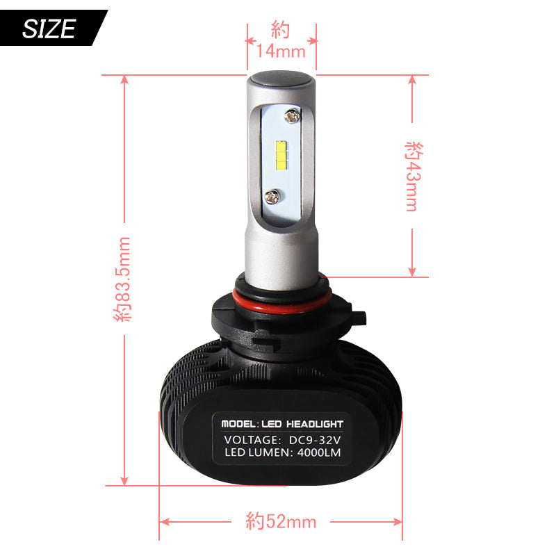 HB3/9005 LEDヘッドライト LEDフォグランプ 8000LM ワンピース 一体型 SEOUL CSPチップ DC9V~32V 取付簡単 電装品 パーツ