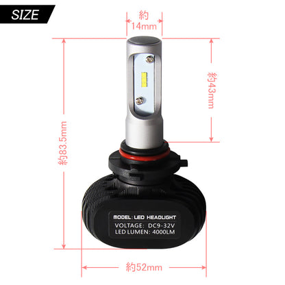 HB3/9005 LEDヘッドライト LEDフォグランプ 8000LM ワンピース 一体型 SEOUL CSPチップ DC9V~32V 取付簡単 電装品 パーツ
