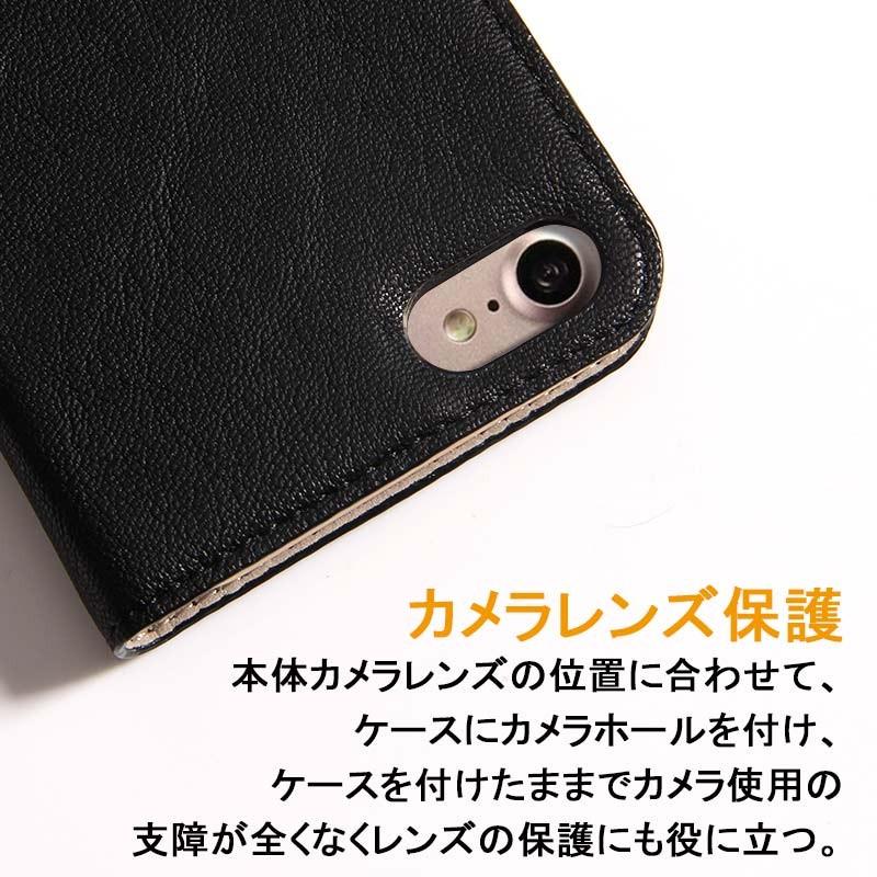 iPhone 7 アイフォン7 PUレザー 手帳型ケース スマホケース スマホカバー カード収納可能 マグネットタイプ ブラック