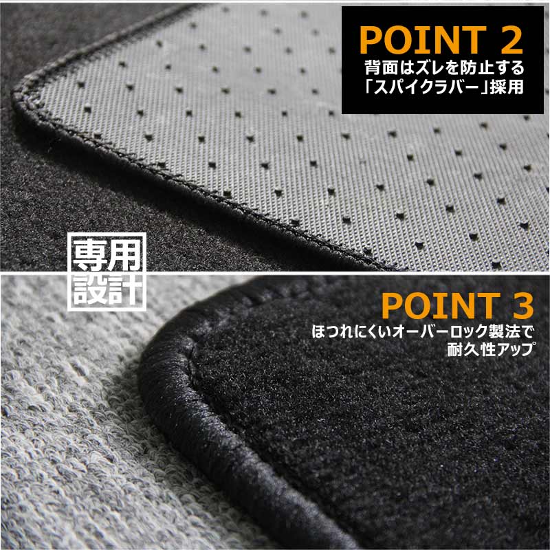 ヴェルファイア 30系 アルファード 30系 ガソリン車 2列目シート/電動式オットマン 専用 セカンドラグマット Mサイズ