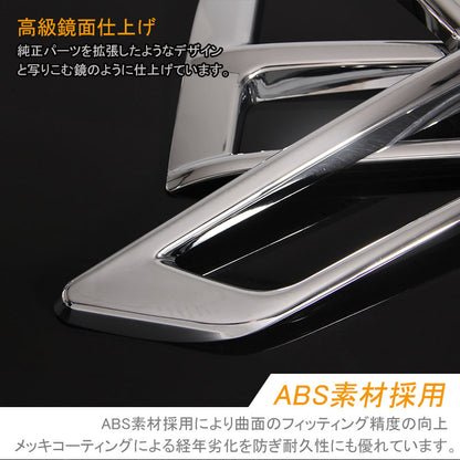 日産 SERENA セレナ C27 ハイウェイスター系専用 ABSメッキ フォグカバー フォグランプカバー フォグガーニッシュ 外装 パーツ カスタム 左右セット