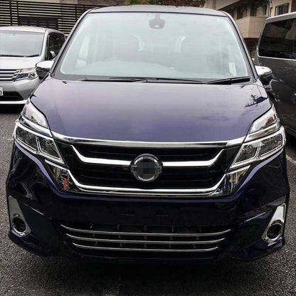 日産 SERENA セレナ C27 G/X/S ABSメッキ フォグカバー フォグランプカバー フォグガーニッシュ 外装 パーツ カスタム 左右セット