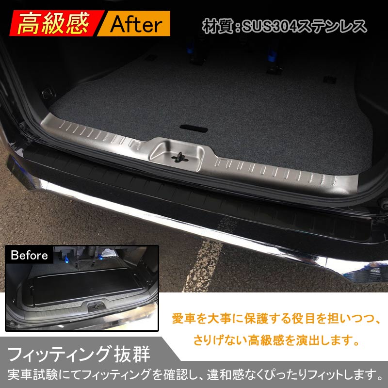 新型 セレナ C27 ラゲッジスカッフプレート SUS304ステンレス G X S ハイウェイスター リア ガーニッシュ スカッフボード 傷予防 内装品 パーツ 日産
