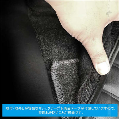 ハイエース200系 標準 1型 2型 3型 4型 リアデッキカバー ポケット付き 足元カバー ダイヤキルトタイプ レザー仕様 HIACE 内装 パーツ カスタム アクセサリー