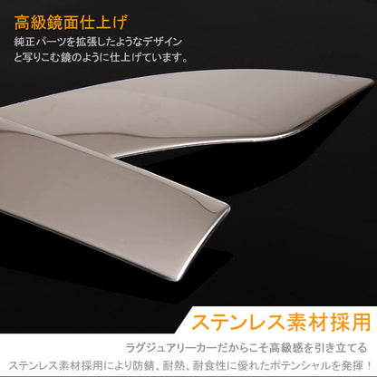 ESTIMA エスティマ 50系 フロントナンバートリム ステンレス フロントナンバーガーニッシュ メッキカバー 外装 パーツ カスタム