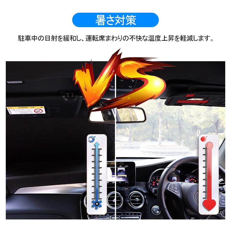 ハイエース/レジアスエース200系 ワイドボディー フロントガラス用 サンシェード 遮光フロントシェード カーサンシェード 日よけ インパネ 紫外線対策 内装品