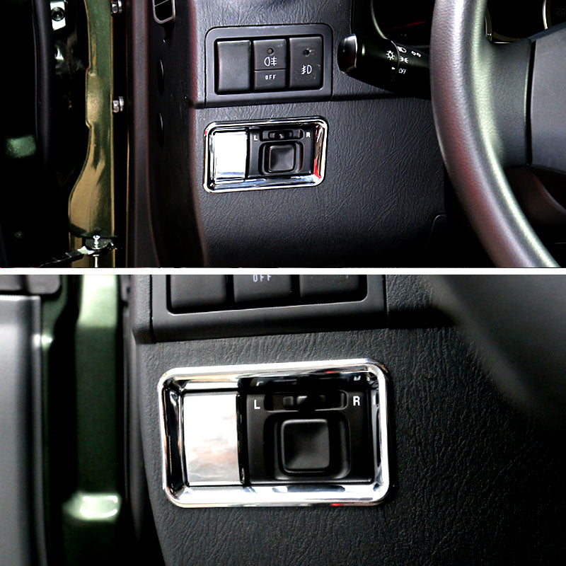 ジムニー JB23/43 インテリアパネル ドアミラースイッチガーニッシュ ABSメッキ仕上げ アクセサリー カスタム パーツ 用品 JIMNY