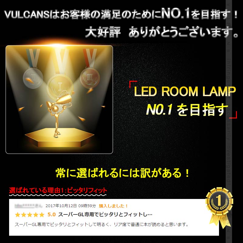 HIACE ハイエース200系 4型 スーパーGL LEDルームランプ ナンバー灯 センターランプ 5050 3チップSMD 8点set 258個SMD 内装 パーツ 取付工具付