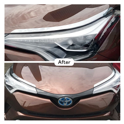トヨタ C-HR CHR c-hr ヘッドライト ガーニッシュ アイライン ABSメッキ仕上げ 3D立体 外装 パーツ カスタム エアロ 左右set
