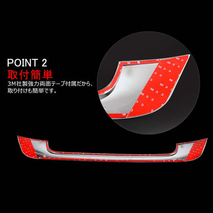 トヨタ C-HR CHR ABSメッキ リアナンバープレート ガーニッシュ Bタイプ リアナンバープレートトリム ナンバープレート周り 外装 パーツ