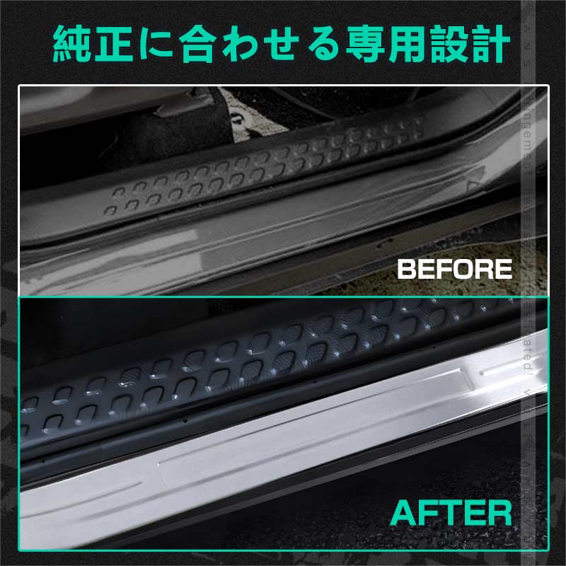 トヨタ C-HR CHR スカッフプレート 外側 サイド 4P ステンレス素材 キッキングプレート エアロ ドレスアップ カスタム パーツ 外装 ZYX10 NGX50 アクセサリー