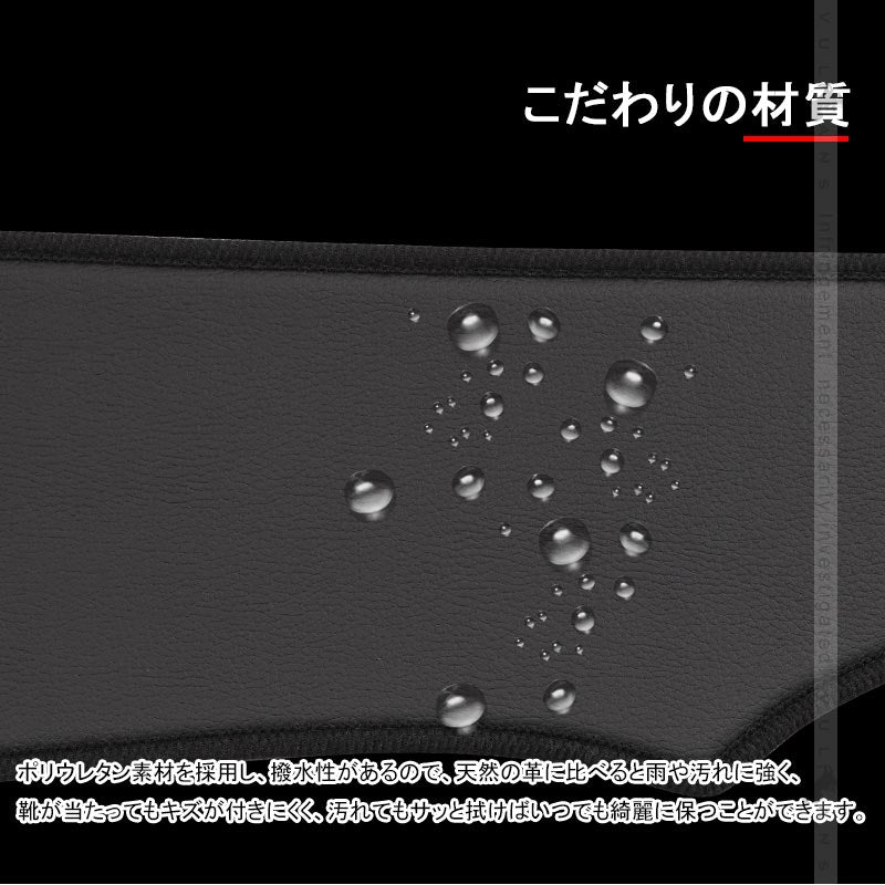 アルファード ヴェルファイア 30系 ドアキックガード ドアトリムガード PUレザー 2P 内装 保護 プロテクター キズ防止 アンダーカバー