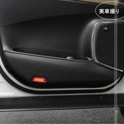 アルファード ヴェルファイア 30系 ドアキックガード ドアトリムガード PUレザー 2P 内装 保護 プロテクター キズ防止 アンダーカバー