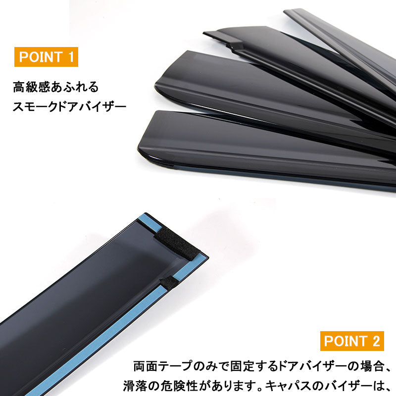 トヨタ 新型 シエンタ 170系 SIENTA サイドバイザー ドアバイザー インジェクションタイプ NSP170G,NHP170G,NCP175G 4P 金具付 外装 パーツ カスタム