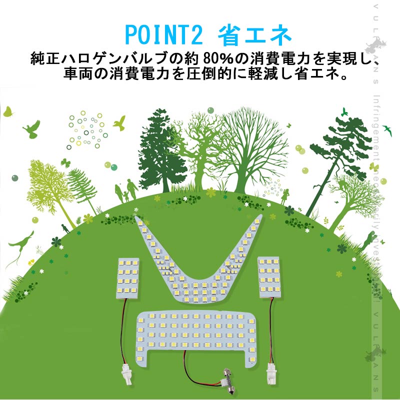 C-HR CHR LEDルームランプ 室内灯 バニティランプ TOYOTA トヨタ 内装 パーツ 4点set Bタイプ ドレスアップ パーツ カスタム エアロ アクセサリー chr c-hr