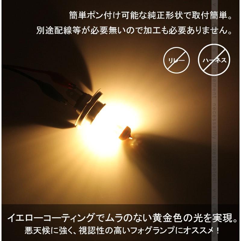ハロゲン バルブ ランプ H4 12V 55W 6000K 2P ゴールデンイエローカラー アイドリングストップ車対応 アンバー ヘッドライト フォグランプ 汎用 車 バイク