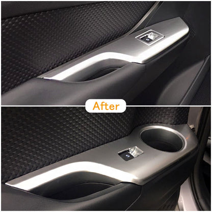 トヨタ CHR C-HR 専用 ドアスイッチカバー ドアウインドウスイッチカバー シルバーメッキ ABS樹脂 4P 内装 パーツ カスタム