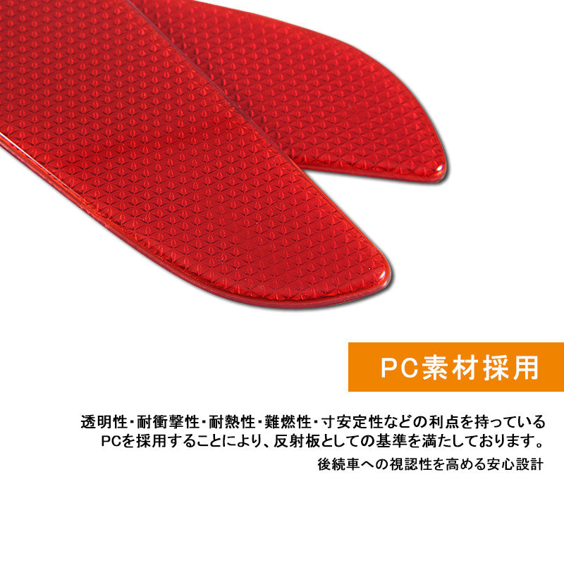 SERENA セレナ C27 新型セレナ リフレクター レンズ カバー 反射板 2P バンパー ダミー リア 専用 テール エアロ 外装 カスタム パーツ ドレスアップ