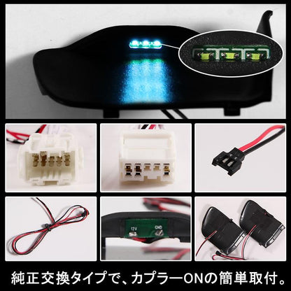 CRV インサイド ドアハンドルイルミネーション インナーハンドルイルミ LEDイルミ アイスブルー ドアノブ 内装 パーツ カスタム エアロ インテリアパネル