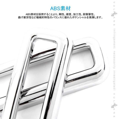 新型ジムニー JB64W/JB74W センターエアコンパネルカバー 2PCS メッキ仕上げ ガーニッシュ エアコン吹き出し口 内装 カスタム パーツ アクセサリー JIMNY